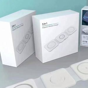 15W Wireless Charger <b>Stand</b> With Magnetic Charging Holder for Watch Earphone Universal Folding Wireless Charging Dock - Product Image 5