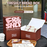 Boîtes à pain personnalisées, boîtes d'emballage pour pain et bagels, boîtes cadeaux pour desserts à usage commercial