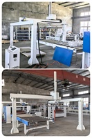 Lini Produksi Laminasi Otomatis untuk Papan Melamin, Film PET PVC HPL, MDF, Plywood PUR, Kilap Tinggi, Sentuhan Lembut