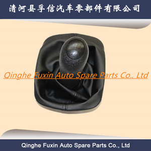 Fuxin Car <b>Gear</b> <b>Knob</b> Leather Black Skoda SVW Ergonomic Fitment - Product Image 1