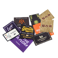 Étiquettes tissées personnalisées avec logo en damassé, conception privée, vente en gros, étiquettes de taille pour vêtements, mode pour étiquettes de vêtements et de confection