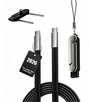 Cable de Silicona de 240W con Soporte Desmontable - Tipo-C Universal 90 °   Angle, Velocidad de Transferencia de Datos de 480 Mbps para iPhone 18 17 Pro Max