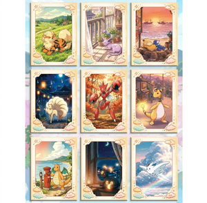 Set di Carte Misteriose Pokémon Anime Peel-Off, Stampa Artistica Giclée, Poster per Arredamento Sala Giochi, Oggetto <span class=keywords><strong>da</strong></span> Collezione, Vendita all'Ingrosso - Product Image 2