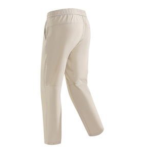 <b>Men's</b> Casual Nylon Spandex Stretch Sweatpants Windbreaker Track Trousers Mid Plain Dyed Lightweight Breathable Quick Dry OEM - Product Image 1