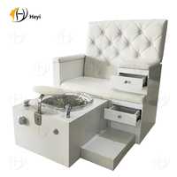 Bon marché Mobilier de salon de manucure de beauté blanc moderne sans plomberie pied Spa manucure chaise de pédicure à vendre