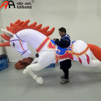 Costume gonflable géant licorne à chevaucher pour défilés, événements, décorations, publicité, et modèles de chevaux gonflables ambulants