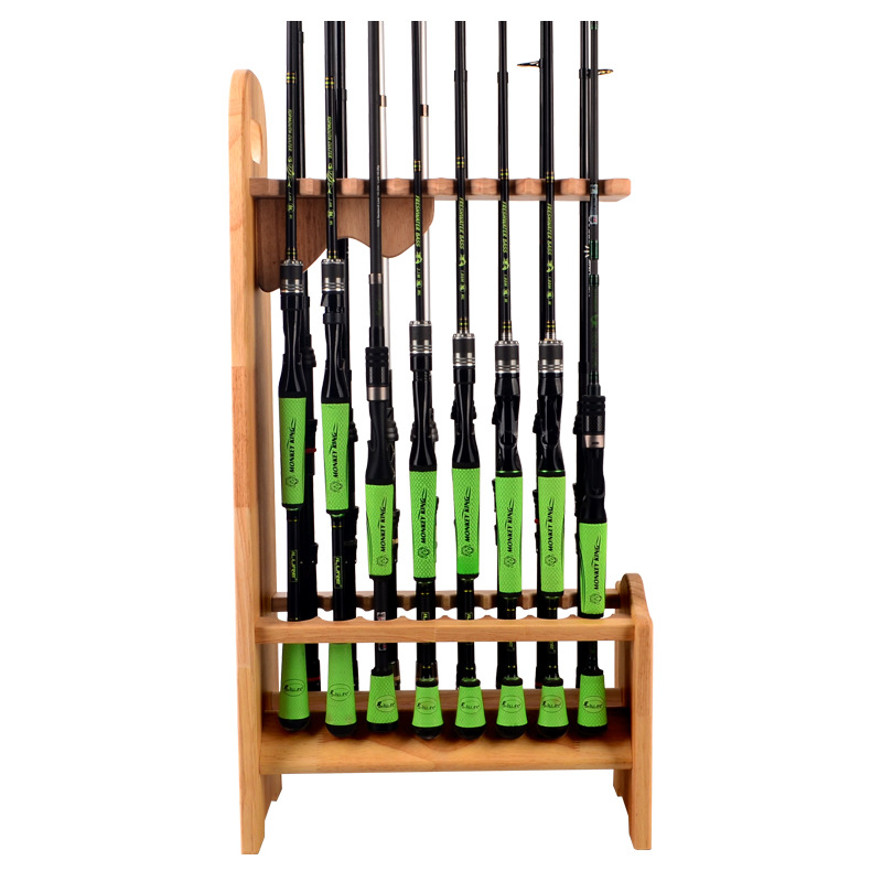 SNEDA New 16 Loch Holz ruten stnder Angelrute stangen halter 78*20,5*14cm  Stnder Aufbewahrung werkzeug| Alibaba.com