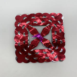 Guirlande de Noël en paillettes pliables, extensible, colorée, à motifs floraux, incurvée, creuse, pour décorations de fêtes - Product Image 6