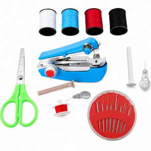 Portable Home Mini Hand <b>Sewing</b> Machine <b>Set</b> with <b>Sewing</b> Thread - Product Image 1