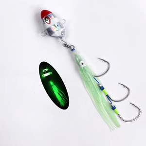 Newbility Squid Jupe Slow <span class=keywords><strong>Tai</strong></span> Switch Jigging 100g-300g Leurre de pêche ciblé pour la truite Bass Carp Shark <span class=keywords><strong>Jig</strong></span> Head Hook - Product Image 6