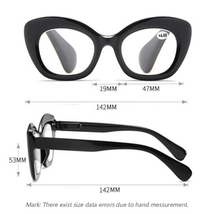 Venta caliente precio al por mayor logotipo personalizado mujeres Moderno marco grande <span class=keywords><strong>presbicia</strong></span> <span class=keywords><strong>gafas</strong></span> de lectura para las señoras - Product Image 4