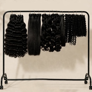 Stock USA 100% Capelli Umani Naturali Vergini Vietnamiti Lisci, Indiani, Birmani, Ricci Afro, Pixie, Italiani Grezzi, con Onde Profonde, <span class=keywords><strong>in</strong></span> Fasci, All'ingrosso - Product Image 2