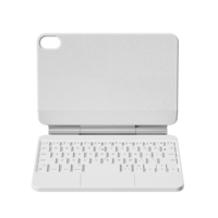 Casing Keyboard Magnetik F83 Pro+ Putih untuk iPad Mini 6 Mini7, Keyboard Tablet All-in-One Kulit PU