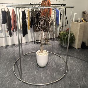 Étagères rondes en acier inoxydable pour l'affichage en magasin de vêtements, pour les diffusions en direct pour enfants, style Art Déco, montage facile - Product Image 5
