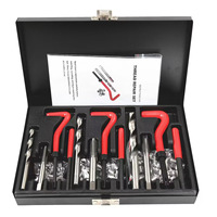 Kit d'outils à main pour la réparation des filets endommagés Jeu de forets pour réparation de vis de voiture pour trous de vis internes 131 ou 88 pièces