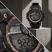 Reloj Digital Deportivo Luminoso a Prueba de Agua en 5 Colores Premium, Reloj Electrónico 1083, Venta al Por Mayor