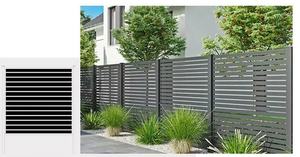 سياج ألمنيوم للخصوصية للحدائق الخارجية سهل التركيب ومقاوم للرياح، مناسب للساحات الأمامية وشبكات الخصوصية والبوابات - Product Image 5