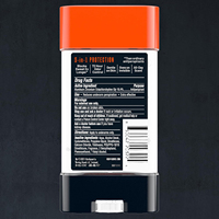 Déodorant en gel transparent Xtreme Defense 72HR personnalisé, protection 5-en-1, anti-transpirant en stick pour hommes, séchage rapide, rafraîchissement arctique, entraînement