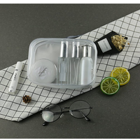 Trousse de maquillage en PVC, sac de toilette Transparent, pochette de voyage avec fermeture éclair, pour cosmétiques