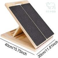 Planche inclinée pliable pour exercices de yoga, extension des mollets, planche inclinée en bois pour étirements des mollets