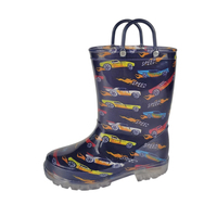 Bottes de pluie antidérapantes souples et lumineuses en PVC pour l'extérieur, légères et imperméables, avec doublure en polyester, unisexe