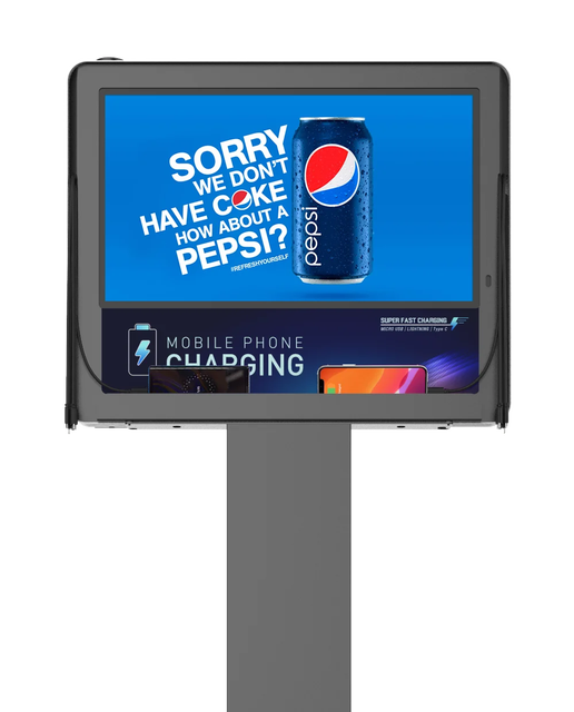 Y2Power IZA Mobile Phone Power Charging Kiosk 21.5" Advertising Screen Multi Phone Charging Station Wall Floor Mountable