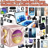 Guaranteed Action Camera Inside Electronics Mystery Box With Random Smartwatch 5G Smartphone Phone Laptop Earphone Gadgets Gift