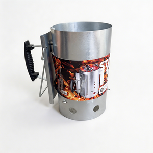 Le <span class=keywords><strong>barbecue</strong></span> au charbon de bois à allumage rapide JZL-02, fabriqué en acier galvanisé et équipé de poignées résistantes à la chaleur - Product Image 2