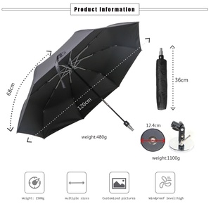 Strong Magnet Power HVAC Magnetic Umbrella Easy Portable Windproof Fold Umbrella Suit for Metal Surface - Product Image 6
