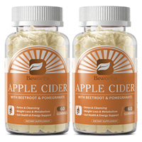 Gummies de vinaigre de cidre de pomme véganes pures en vrac GMP 3G avec vitamines
