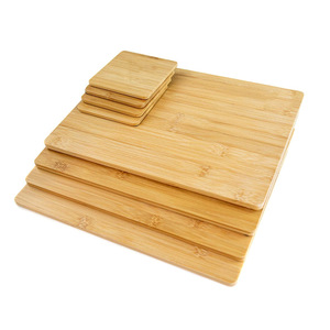 Ensemble de planches à découper en bambou rectangulaires antibactériennes pour la cuisine - Product Image 1