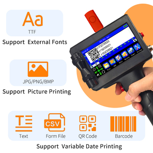 Etiquetas inteligentes portátiles en varios idiomas Fecha de producción Codificadores de código Qr Cartuchos de tinta de secado rápido Impresoras de inyección de tinta de mano - Product Image 4