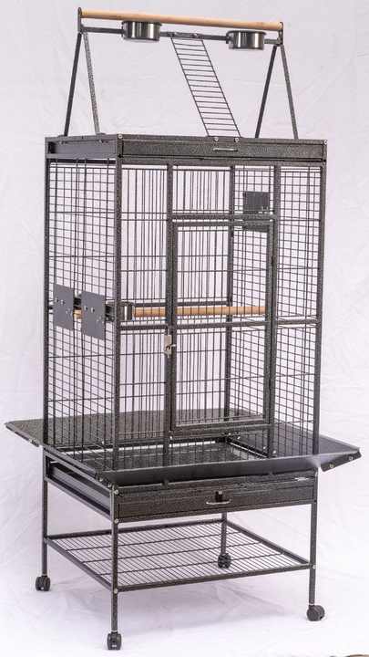 Image showcasing Large Bird Cage - Perfect for Parrots, Finches & Cockatoos