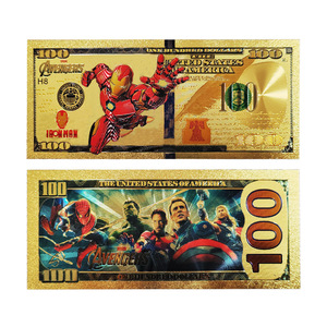 <span class=keywords><strong>Nueva</strong></span> Colección <span class=keywords><strong>de</strong></span> Billetes Conmemorativos con Temática <span class=keywords><strong>de</strong></span> Superhéroes <span class=keywords><strong>de</strong></span> Películas, Billete <span class=keywords><strong>de</strong></span> Banco con Hoja <span class=keywords><strong>de</strong></span> Oro <span class=keywords><strong>de</strong></span> 24K, Billete <span class=keywords><strong>de</strong></span> Papel Metálico con Recubrimiento <span class=keywords><strong>de</strong></span> Oro <span class=keywords><strong>de</strong></span> Superhéroes - Product Image 2