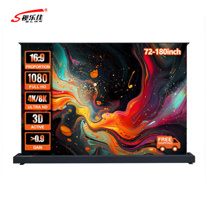 Écran de <span class=keywords><strong>projection</strong></span> électrique en cristal <span class=keywords><strong>gris</strong></span> ALR de 84 pouces, écran de <span class=keywords><strong>projection</strong></span> électrique 4K - Product Image 1
