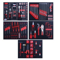 Carro de Herramientas Resistente de Gran Capacidad con 420 Piezas, Incluye Martillos, Destornilladores, Juego de Llaves de Tubo CRV para Taller Mecánico