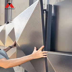 ALUMTIMES Revestimientos de Columnas de Aluminio 3D, Panel Metálico Revestido, Revestimiento Arquitectónico Exterior para Decoración de Estaciones de <span class=keywords><strong>Tren</strong></span> - Product Image 2