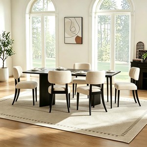 Juego de Mesa de Comedor de Madera Marca Tosee con Sillas Tapizadas, Diseño Moderno, Muebles para el Hogar, Disponible en EE. UU. - Product Image 6