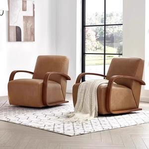 <span class=keywords><strong>Fauteuil</strong></span> de salon moderne italien de luxe léger, design minimaliste et décontracté, mobilier de maison pour salon - Product Image 4