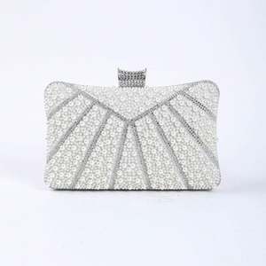 Bolsos de Fiesta Decorados a Mano con Cristales de Diseño, Bolsos Personalizados con Correa de Diamantes Metálicos para Bolso de Mano, Bolso de Mano con Pedrería - Product Image 2