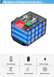 Anpassbarer 21V 2.0Ah 4.0Ah 6.0Ah wiederauf ladbarer Lithium-Ionen-Akku für Elektro bohrer und Schraubendreher-Elektro werkzeug - Product Image 2