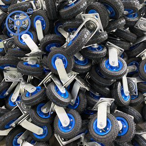 Roues en caoutchouc <span class=keywords><strong>pour</strong></span> <span class=keywords><strong>chariot</strong></span> pneumatique 8'' <span class=keywords><strong>Petite</strong></span> <span class=keywords><strong>roue</strong></span> pivotante <span class=keywords><strong>gonflable</strong></span> en caoutchouc robuste 12'' - Product Image 6
