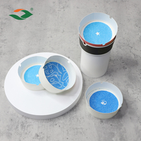 Cendrier en papier moussant activé par l'eau, jetable, écologique, portable, pour le camping et les pique-niques