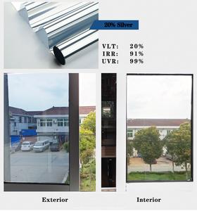 HOHOFILM 15%VLT B-0404 <span class=keywords><strong>Film</strong></span> de fenêtre architectural pour la confidentialité, <span class=keywords><strong>film</strong></span> solaire réfléchissant pour vitres avec effet miroir double argenté - Product Image 2