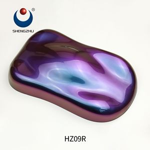 Sheng Zhu popular serie HZ09 4-5 <span class=keywords><strong>colores</strong></span> <span class=keywords><strong>spray</strong></span> coche pintura camaleón cambio de color pigmento <span class=keywords><strong>en</strong></span> polvo bajo MOQ - Product Image 3