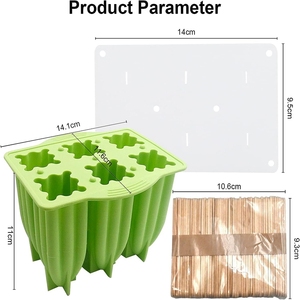 Nhỏ Silicone Popsicle khuôn mới kem Silicone khuôn mẫu cho Diy Popsicle trẻ em Silicone Popsicle khuôn với nắp - Product Image 2