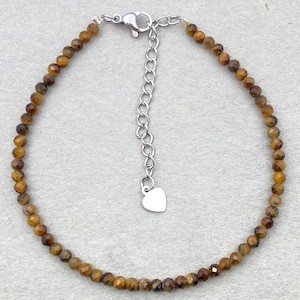 Yellow Tigers Eye <b>Bracelet</b> Tiny Gemstone <b>Bracelet</b> Micro Faceted Gemstone Dainty Gemstone <b>Bracelet</b> Minimalist Jewelry Crystal - Product Image 2