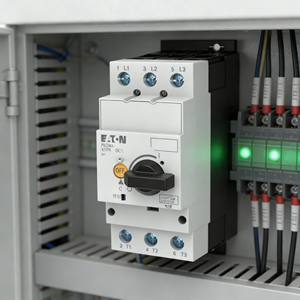 قاطع دائرة حماية المحرك إيتون PKZM4-58، معتمد من UL/CE، 30 كيلو واط، 50-58 أمبير، أطراف توصيل ملولبة، لدوائر الآلات الصناعية - Product Image 3