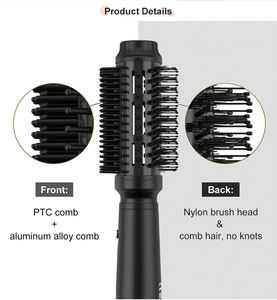 <span class=keywords><strong>Amazon</strong></span> – brosse à air chaud, vente en gros, marque privée, peigne à Air chaud infrarouge personnalisé avec peigne à lisser - Product Image 3