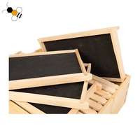 Nouvelle ruche Langstroth assemblée pour l'apiculture, cadre en bois avec feuille de fondation en plastique sans nœuds (pin de Nouvelle-Zélande)